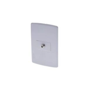 Spazio Salida Coaxial Sencilla Spazio blanca
