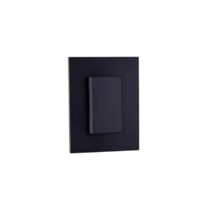 Nova Interruptor sencillo conmutable negro mate 10A/127V