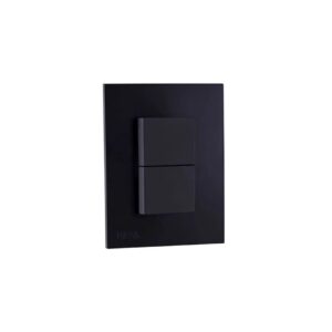 Nova Interruptor doble negro mate 10A/127V